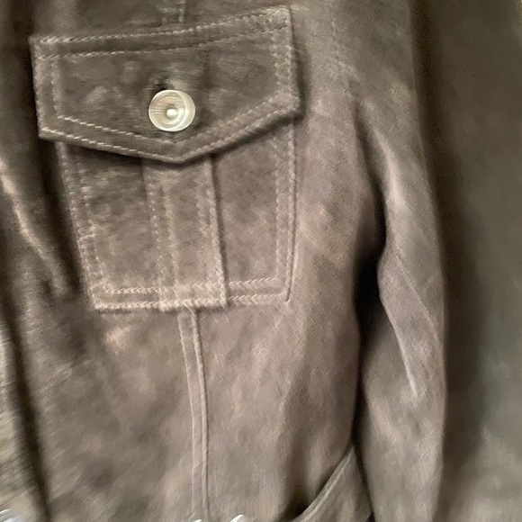 Georgiou Chocolate suede Jacket,8 - Picture 7 of 9
